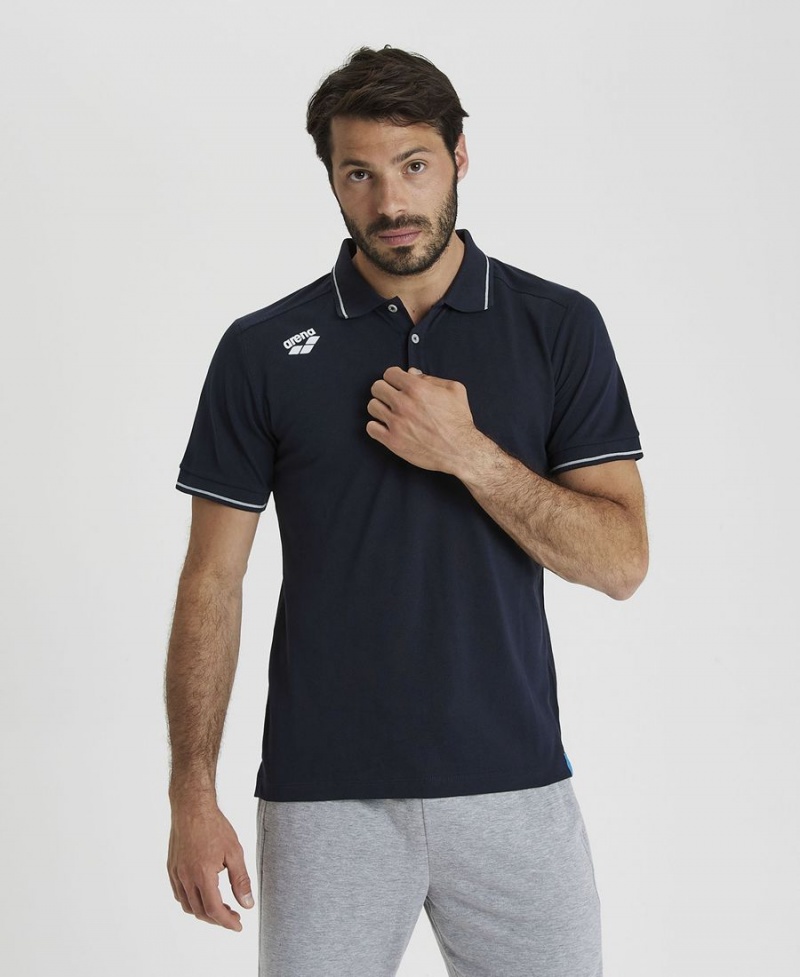 Arena Team Solid Poloshirt Navy | VOH56A-648