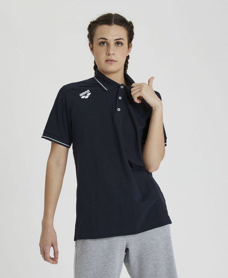 Arena Team Solid Poloshirt Navy | VOH56A-648