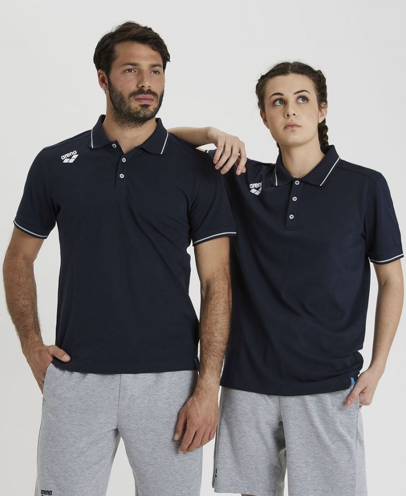 Arena Team Solid Poloshirt Navy | XAA59V-362