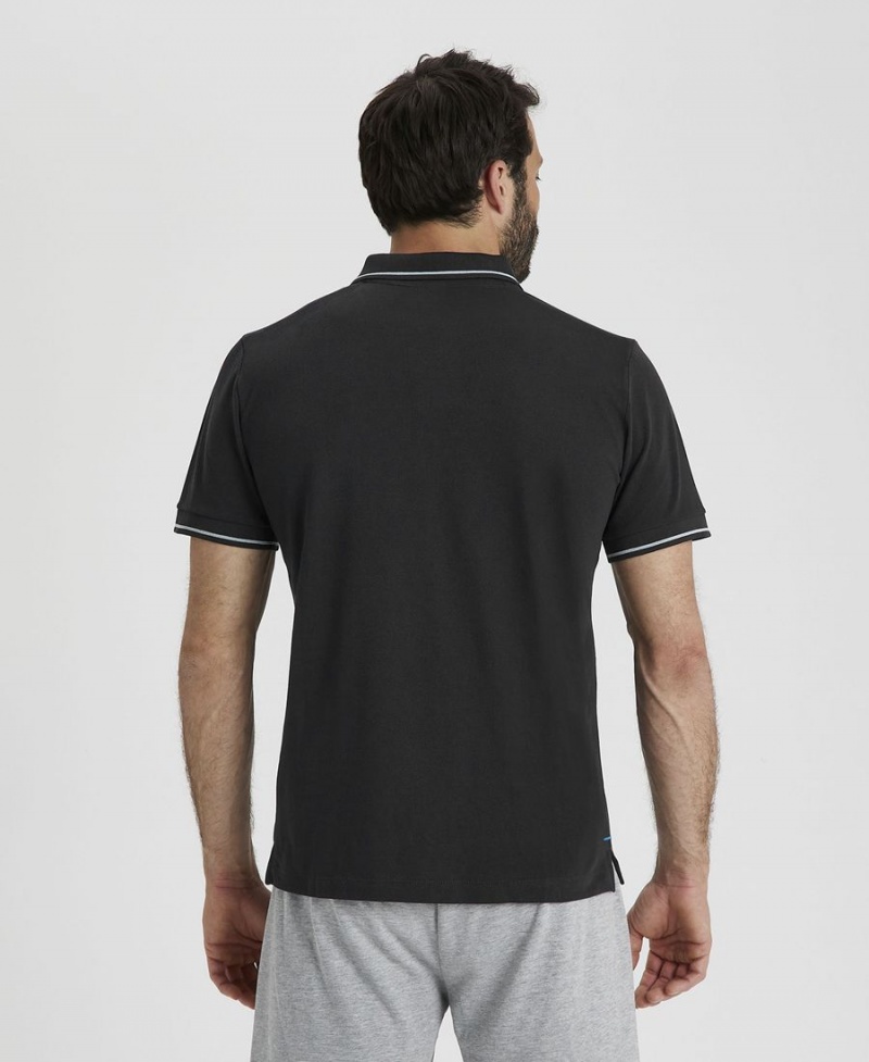 Arena Team Solid Poloshirt Schwarz | LUA75U-009