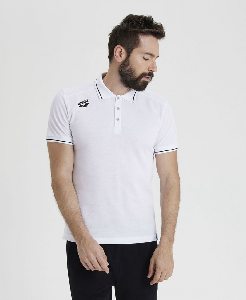 Arena Team Solid Poloshirt Weiß | SZG33L-698