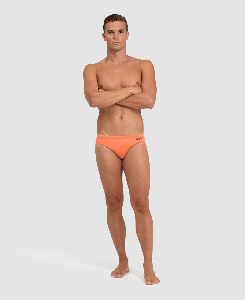 Arena Team Solid Schwimmhose Orange Grau | MHB89T-813