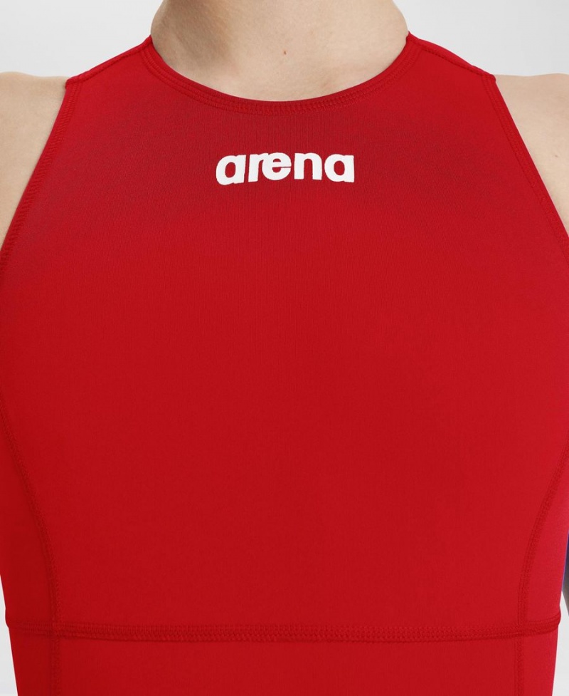 Arena Team Solid Wasser Polo Badeanzug Rot | BGR49X-568