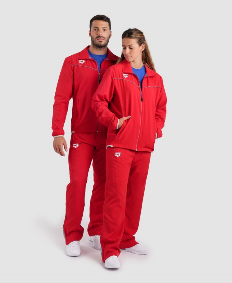 Arena Team Sports Panel Jacke Rot | BHV85F-717