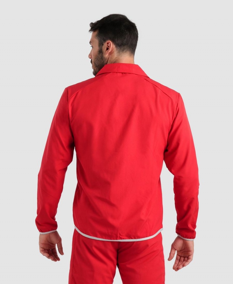 Arena Team Sports Panel Jacke Rot | GKQ37T-244