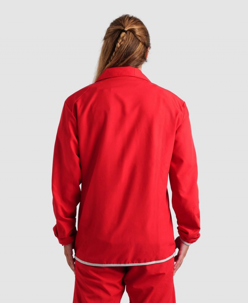 Arena Team Sports Panel Jacke Rot | GKQ37T-244