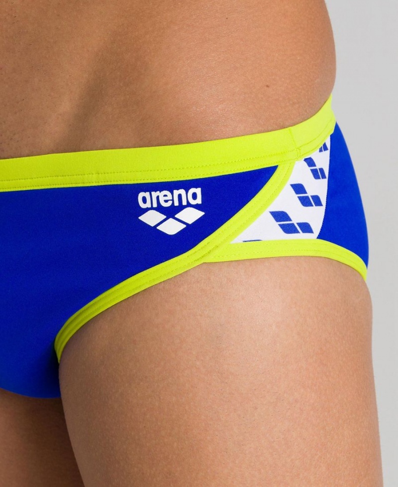 Arena Team Stripe Schwimmhose Blau Grün | KWE29M-469