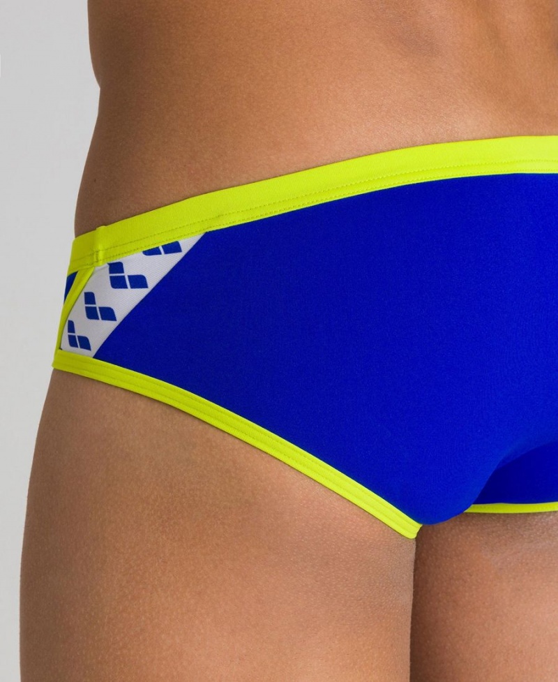 Arena Team Stripe Schwimmhose Blau Grün | KWE29M-469