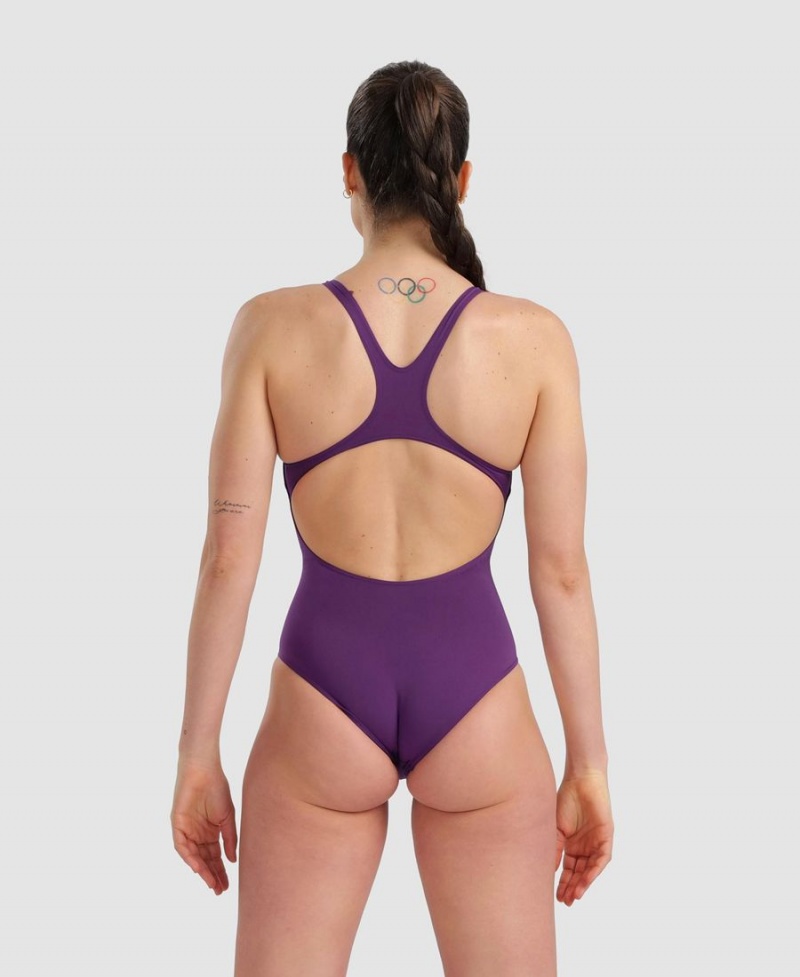 Arena Team Swim Pro Solid Badeanzug Lila | AOW43N-658