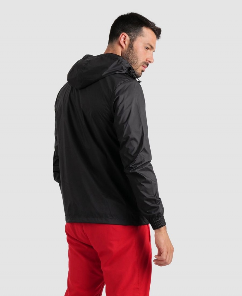 Arena Team Windbreaker Solid Jacke Schwarz | RVY20O-206