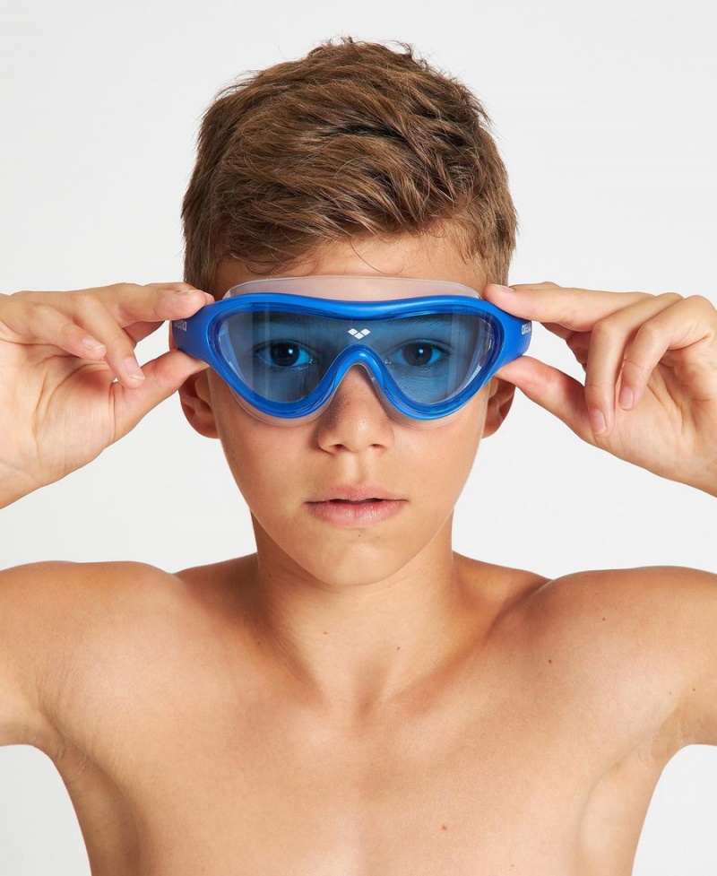 Arena The One Mask Jr Schwimmbrille Blau Rot | MWE89X-474