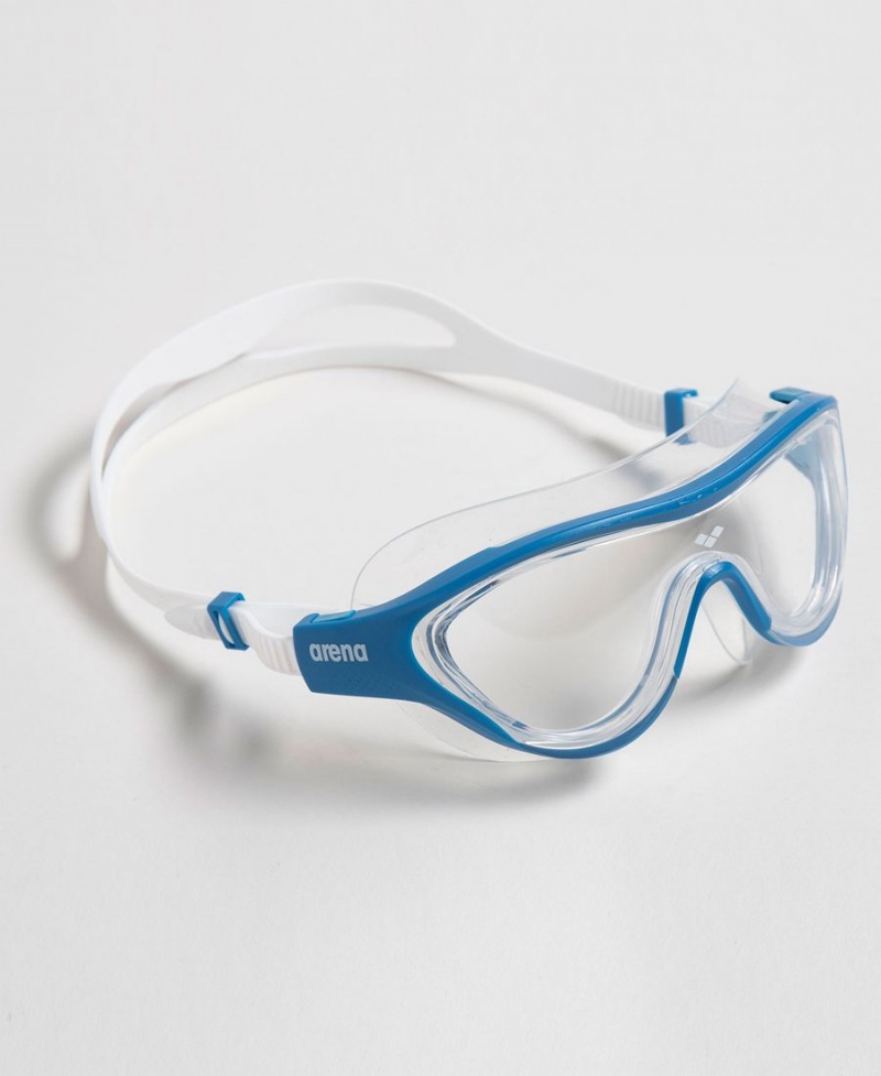 Arena The One Mask Schwimmbrille Blau Weiß | KUQ84D-148