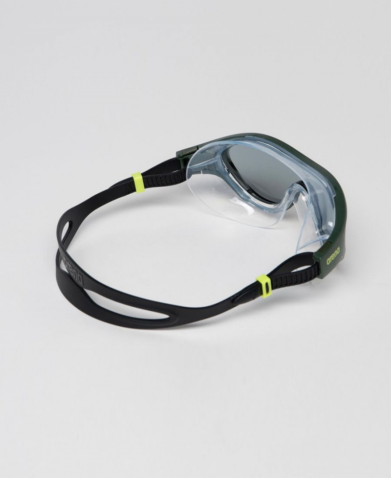 Arena The One Mask Schwimmbrille Grau Grün Schwarz | LFQ27E-710