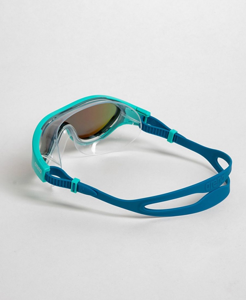 Arena The One Mirror Mask Schwimmbrille Blau Navy | XIJ12R-123