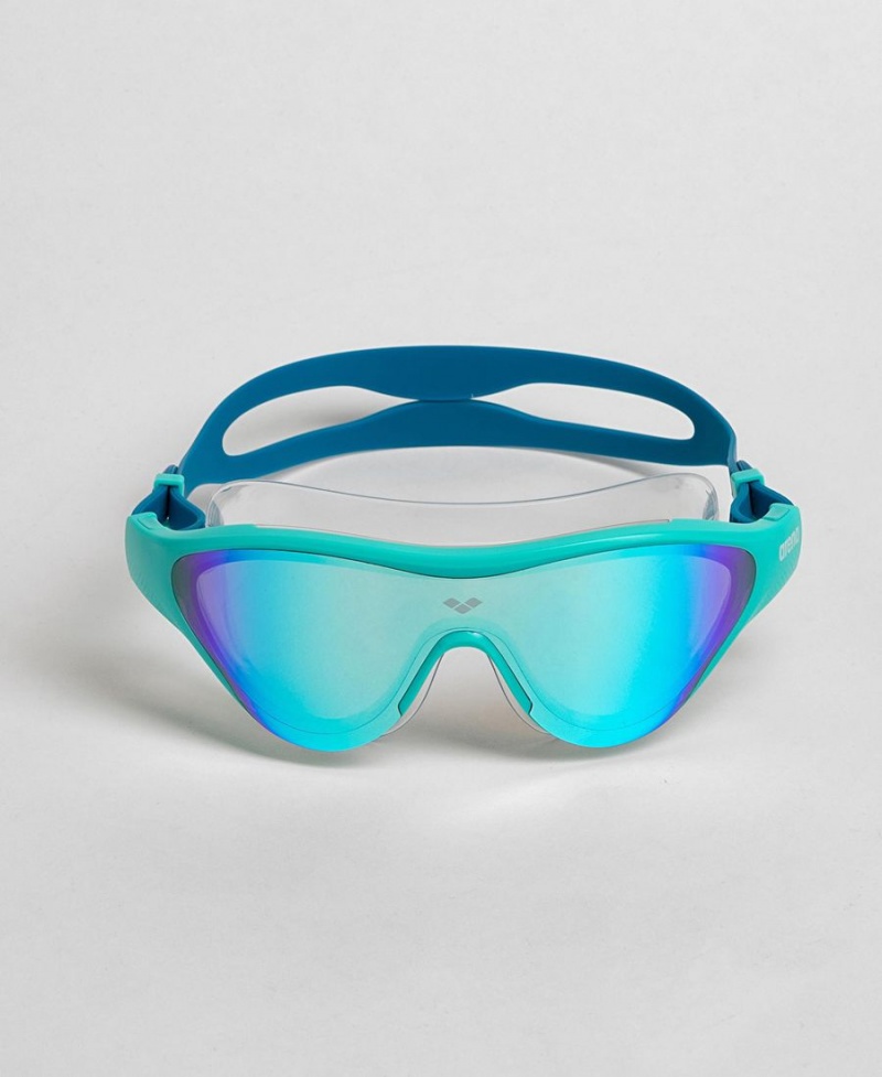 Arena The One Mirror Mask Schwimmbrille Blau Navy | XIJ12R-123