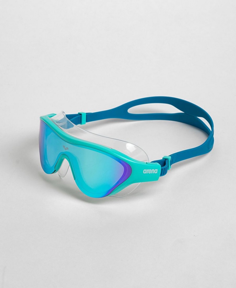 Arena The One Mirror Mask Schwimmbrille Blau Navy | XIJ12R-123