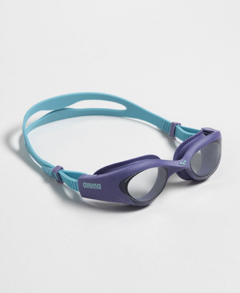 Arena The One Women Schwimmbrille Grau Lila Türkis | QXL29E-571