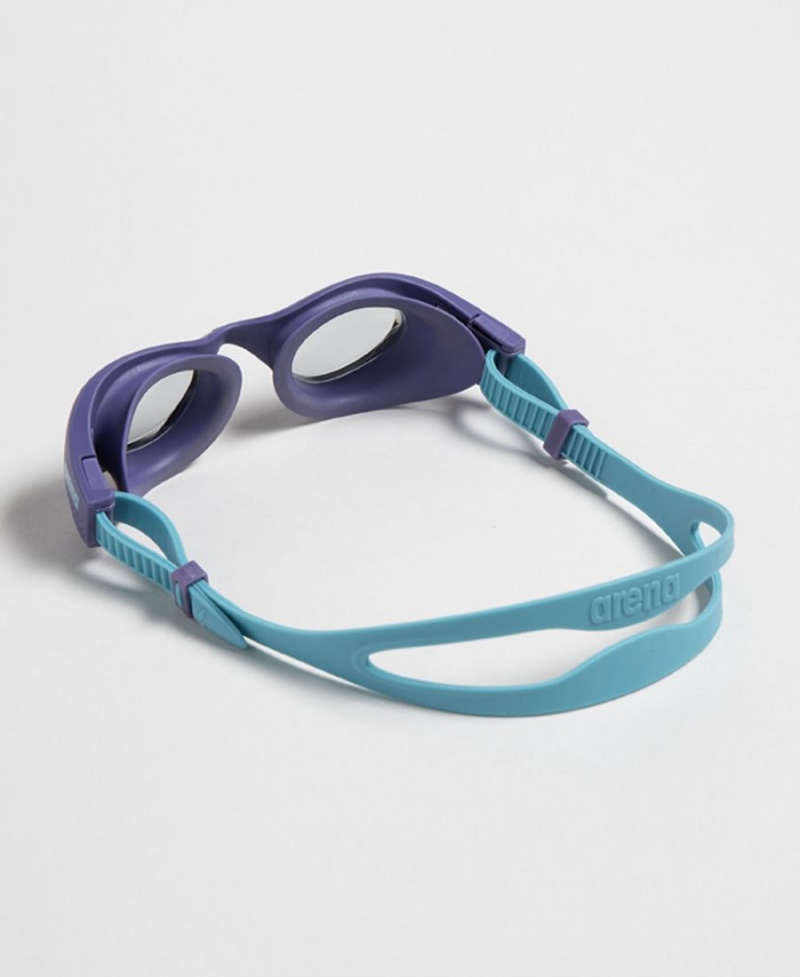 Arena The One Women Schwimmbrille Grau Lila Türkis | QXL29E-571