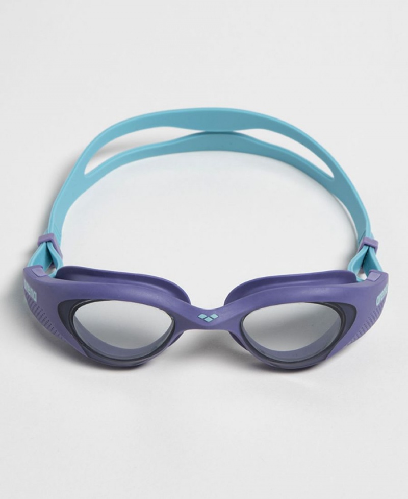 Arena The One Women Schwimmbrille Grau Lila Türkis | QXL29E-571