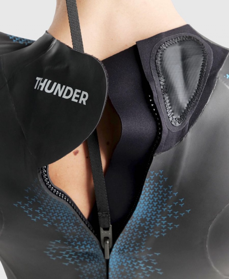 Arena Thunder Wettkampfanzug Schwarz Blau | YPR35L-898