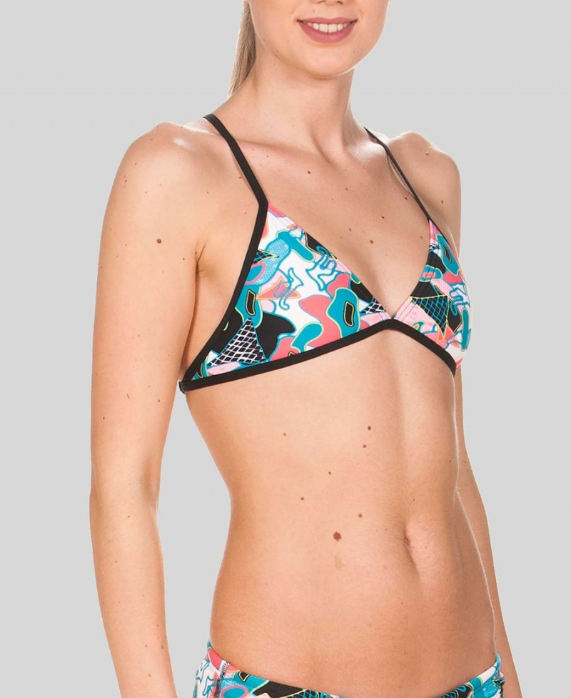 Arena Triangle Feel Bikinioberteil Schwarz Mehrfarbig | RFW84T-629