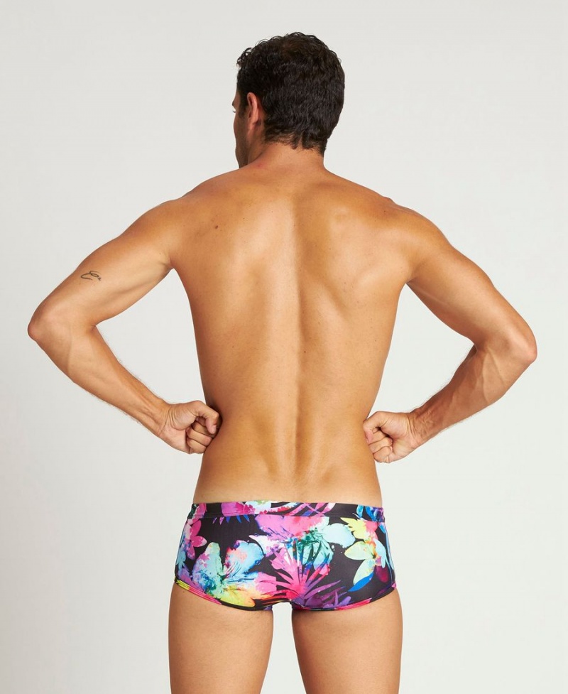 Arena Tropical Days Reversible Low Taille Schwimmhose Schwarz Weiß Mehrfarbig | YWI88R-377