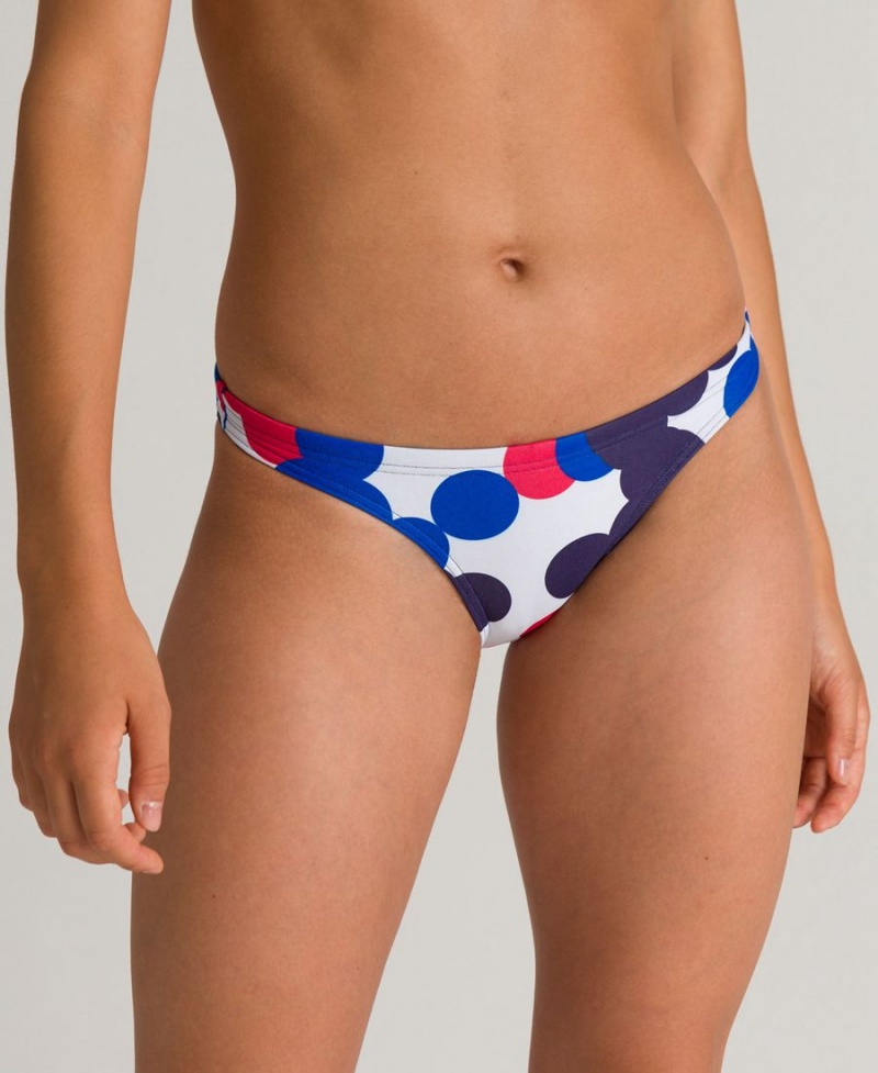 Arena USA Dots Bikinihose Navy Mehrfarbig | GKH04X-638