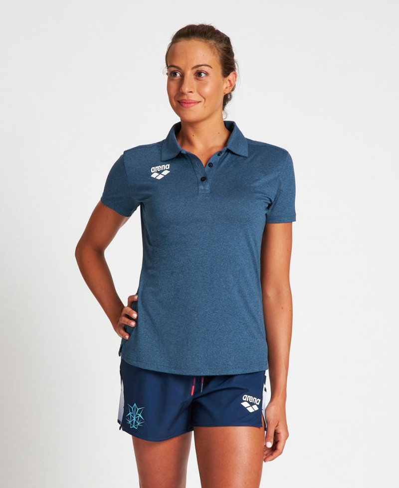 Arena USA Tech Poloshirt Blau | NVR91Q-927