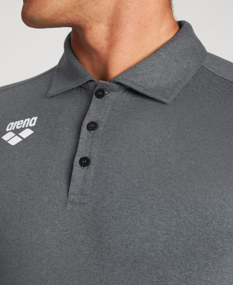 Arena USA Tech Poloshirt Grau | VZX08E-422