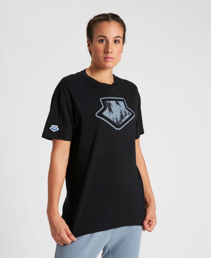 Arena Uni T-Shirt Schwarz Grau | GXA94Q-190