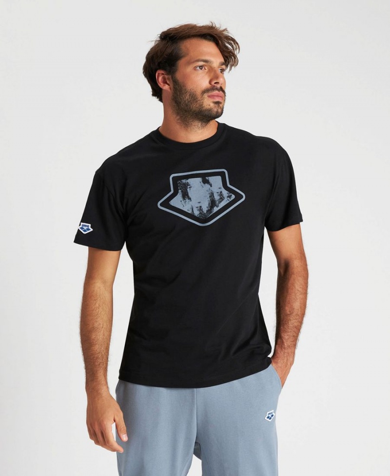 Arena Uni T-Shirt Schwarz Grau | GXA94Q-190