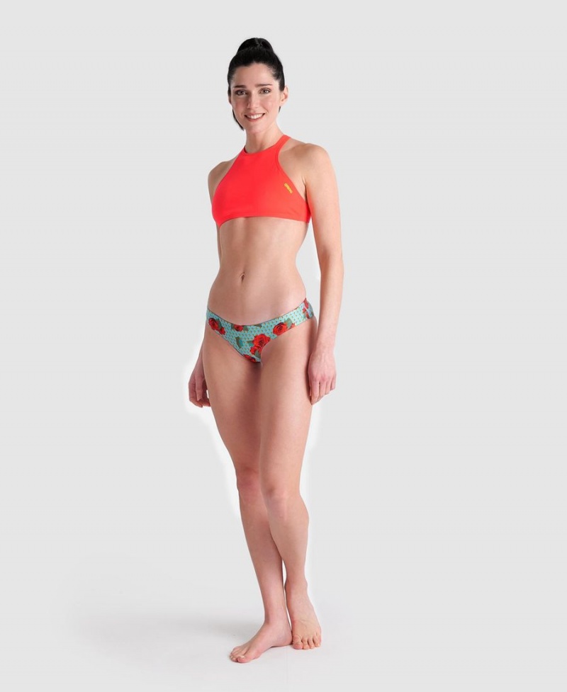 Arena Unique Bikinihose Türkis Mehrfarbig | DZL37Q-092