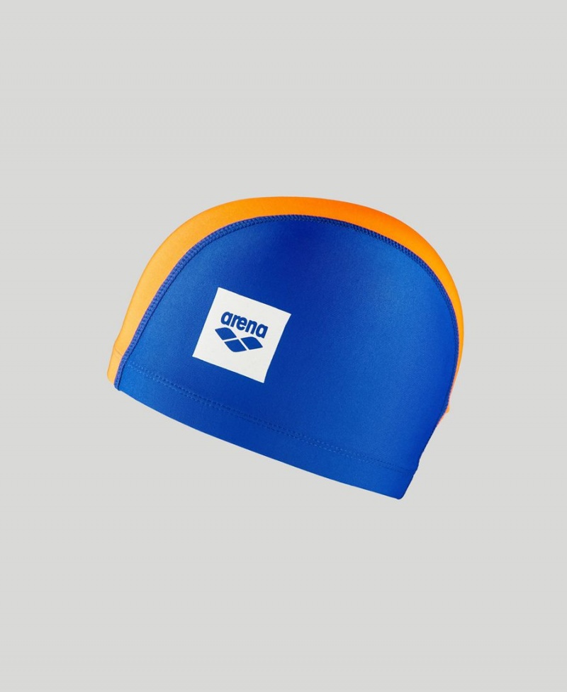 Arena Unix II Junior Badekappe Navy Blau Orange | HZO89M-690