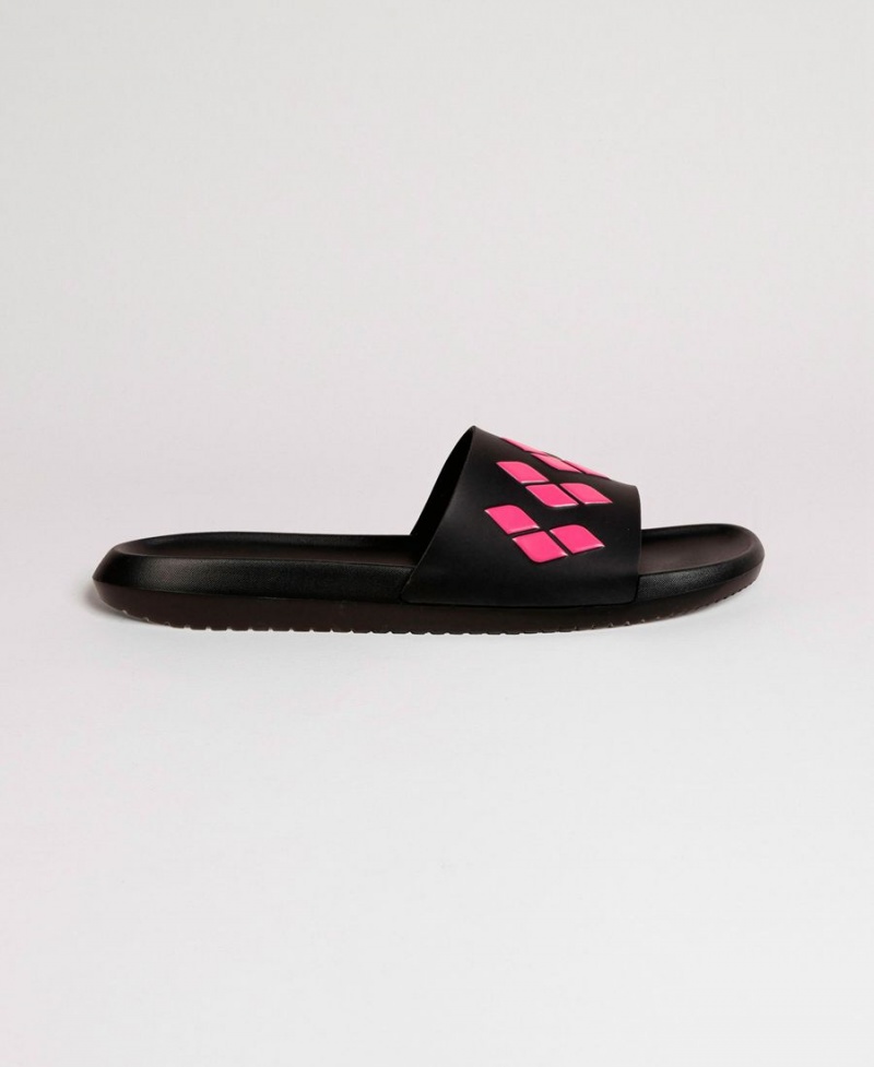 Arena Urban Badelatschen Sandalen Schwarz Rosa | ZDV14I-710