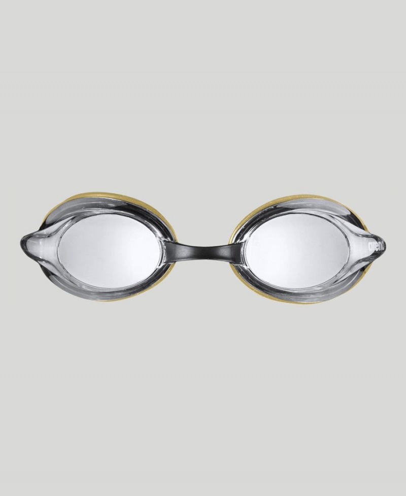 Arena Versus Mirror Schwimmbrille Silber Gold | FWW48N-121