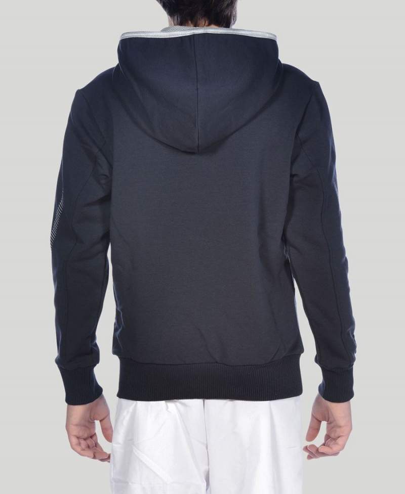 Arena Youth Team Line Long Sleeve Hoodie Navy | ZUI69S-110