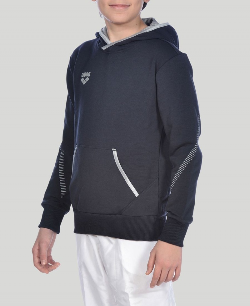 Arena Youth Team Line Long Sleeve Hoodie Navy | ZUI69S-110