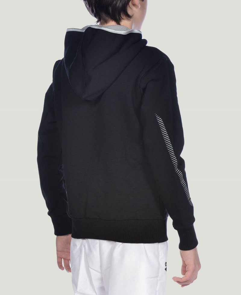 Arena Youth Team Line Long Sleeve Hoodie Schwarz | GRS18P-384