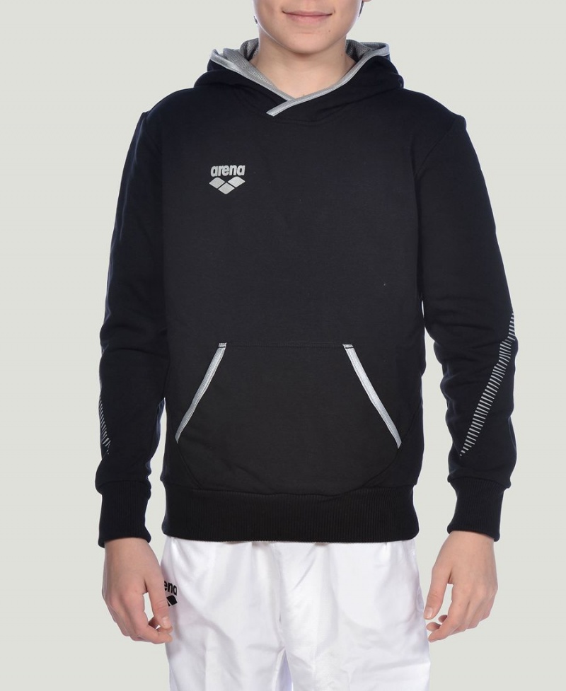 Arena Youth Team Line Long Sleeve Hoodie Schwarz | GRS18P-384