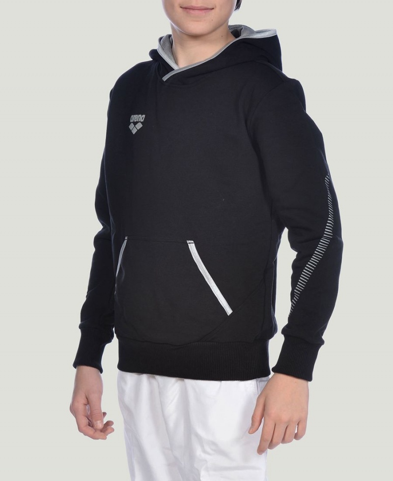 Arena Youth Team Line Long Sleeve Hoodie Schwarz | GRS18P-384