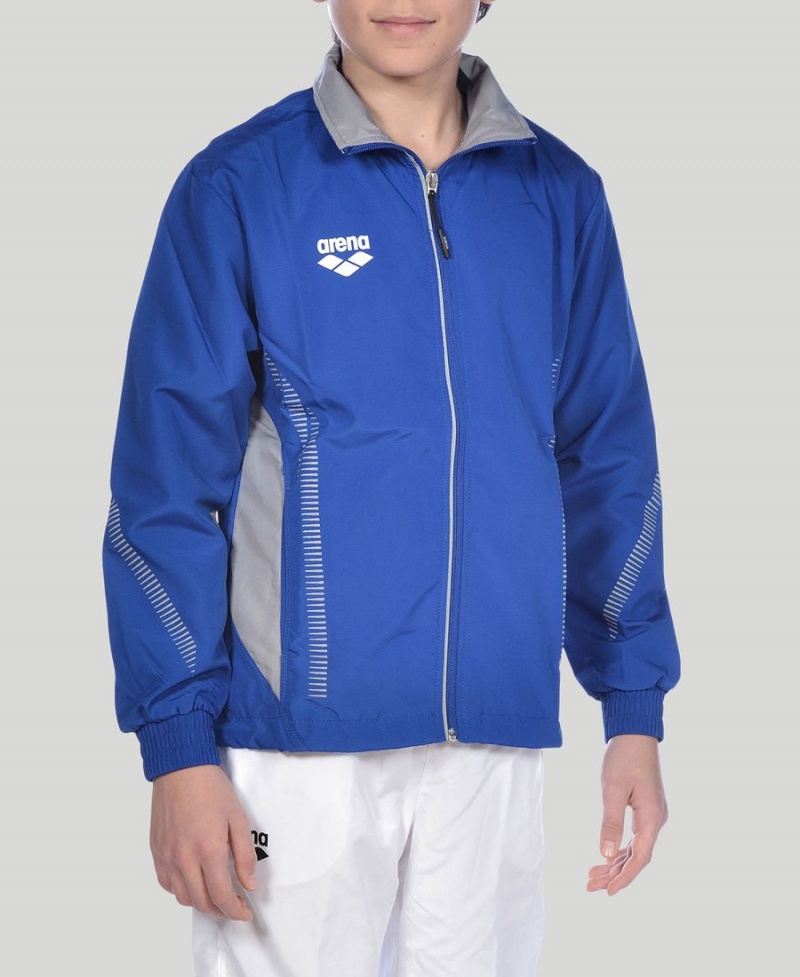 Arena Youth Team Line Warm-Up Jacke Blau | FXQ08M-602