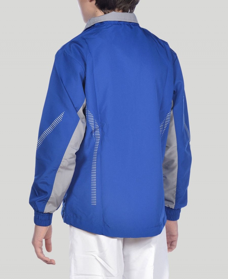 Arena Youth Team Line Warm-Up Jacke Blau | FXQ08M-602