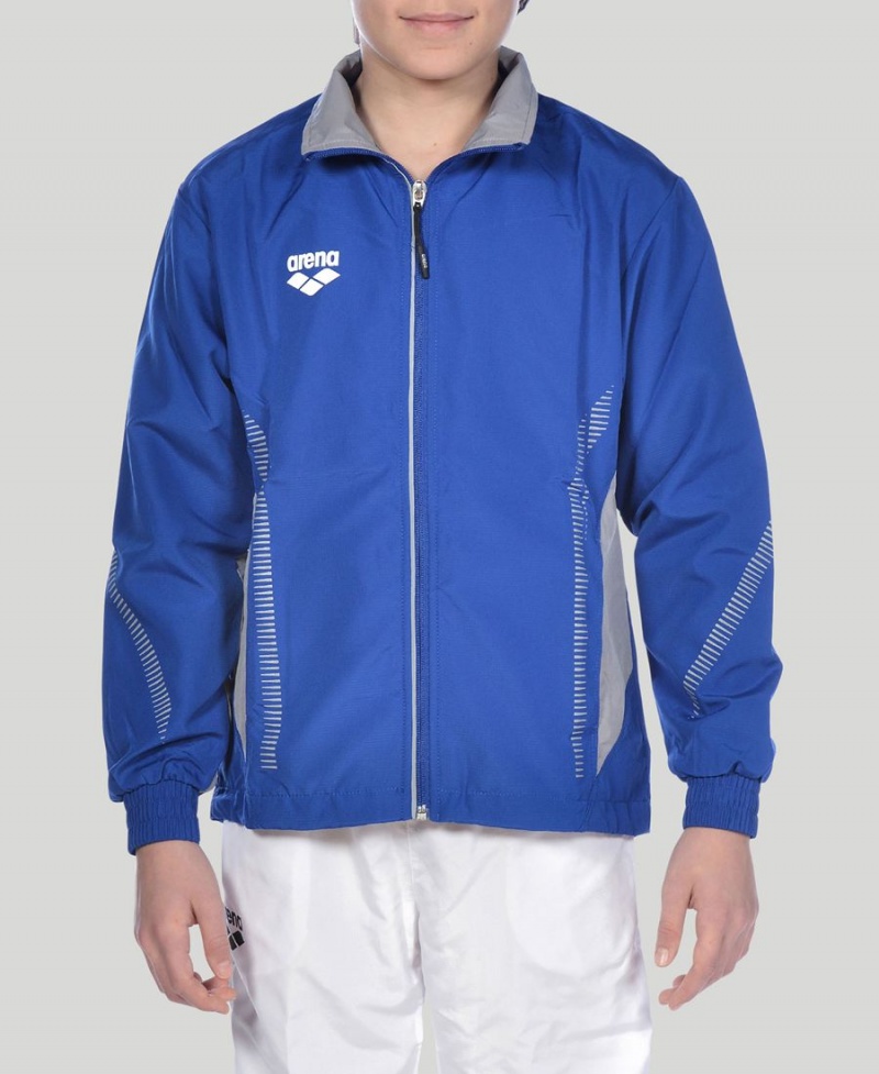 Arena Youth Team Line Warm-Up Jacke Blau | FXQ08M-602