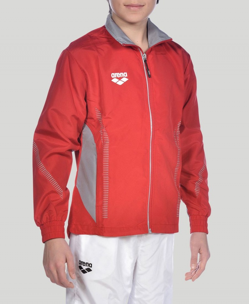 Arena Youth Team Line Warm-Up Jacke Rot | MWH63J-656