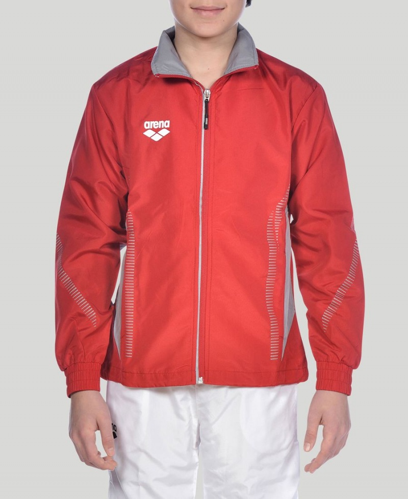 Arena Youth Team Line Warm-Up Jacke Rot | MWH63J-656